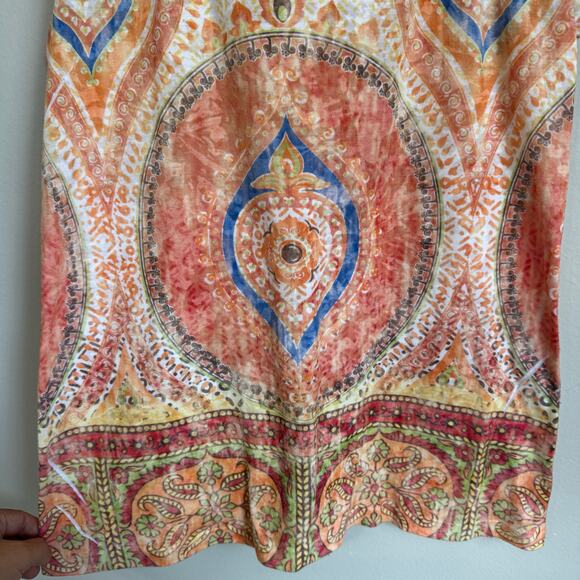 Y2K Tank Large Mossimo Supply Co Vintage Mandala Print Racerback Hippie Boho - Picture 5 of 8